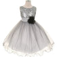Multi-Sequin Trio Color Tulle Girl Party Dress by AS327 Kids Dream - Girl Formal Dresses