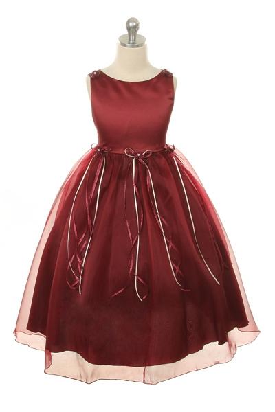 Girl Party Dress- Rosebud Organza Dress - AS149 Kids Dream