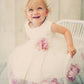 Baby White Satin Flower Petal Flower Girl Dress- AS195B Kids Dream