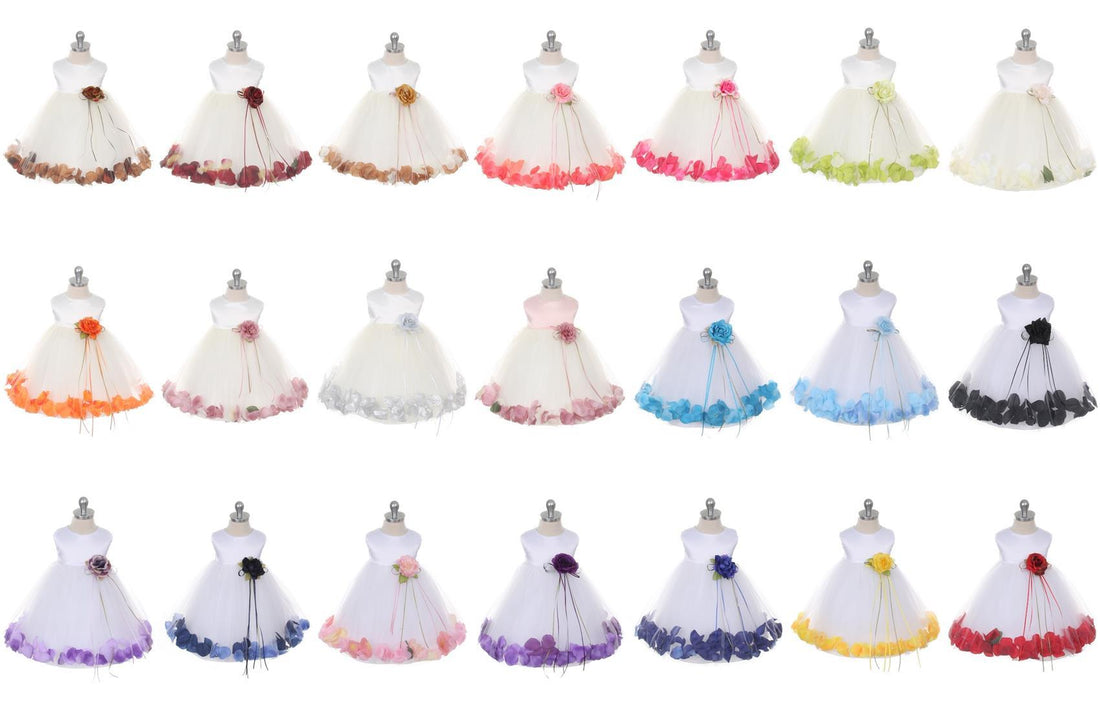 Baby Girl Sequin Top Petal Party Dress- AS195C Kids Dream