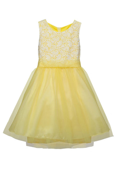 Stretch Lace Tulle Girl Party Dress Plus Size by AS420+ Kids Dream - Girl Formal Dresses