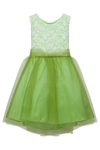Stretch Lace Tulle Girl Party Dress Plus Size by AS420+ Kids Dream - Girl Formal Dresses