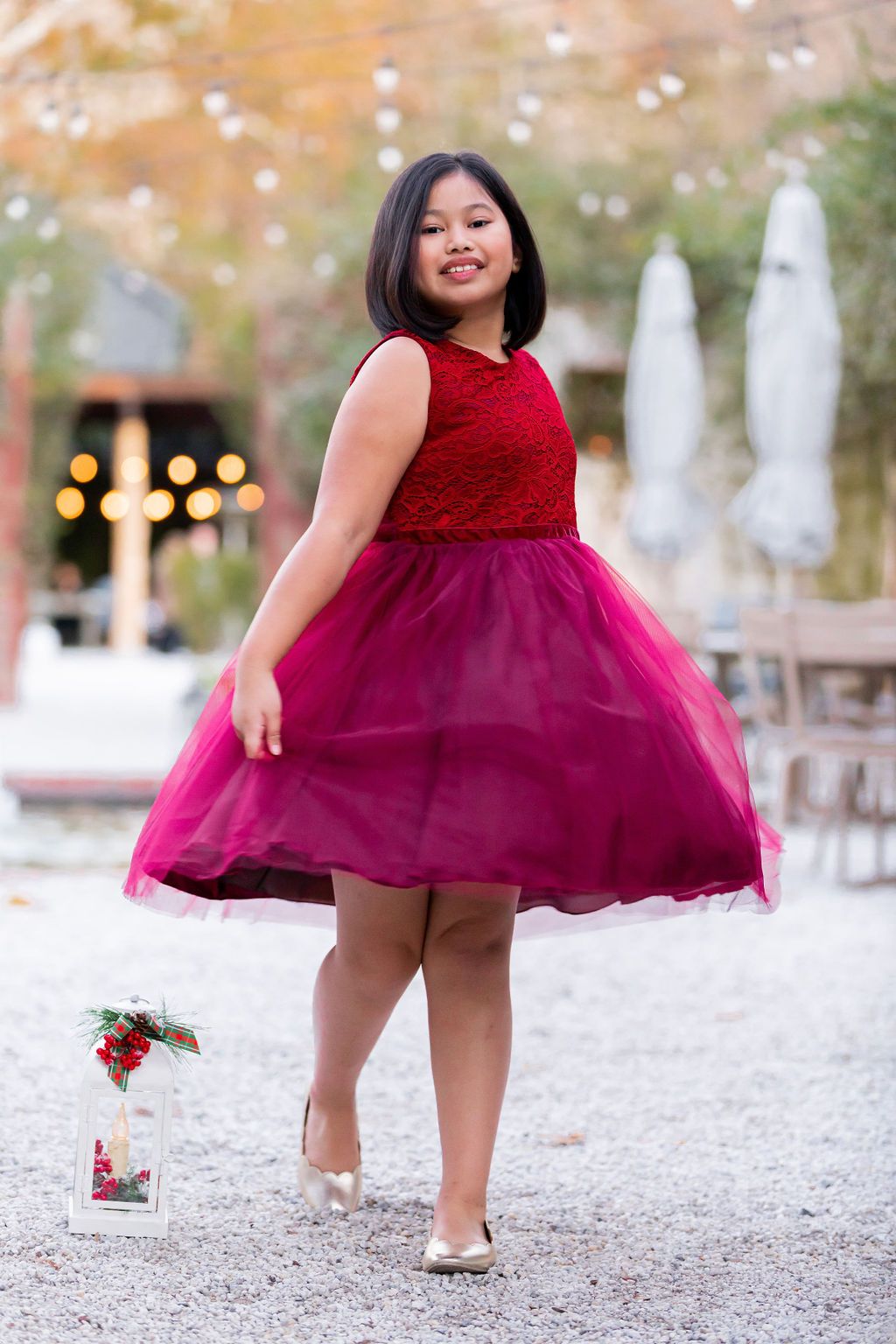 girl party dresses Stretch Lace Tulle Velvet Trim Girl Party Dress Plus Size by AS528+ Kids Dream