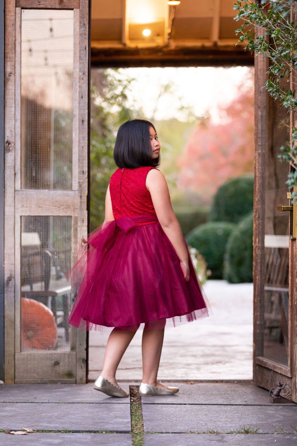 Stretch Lace Tulle Velvet Trim Girl Party Dress Plus Size by AS528+ Kids Dream