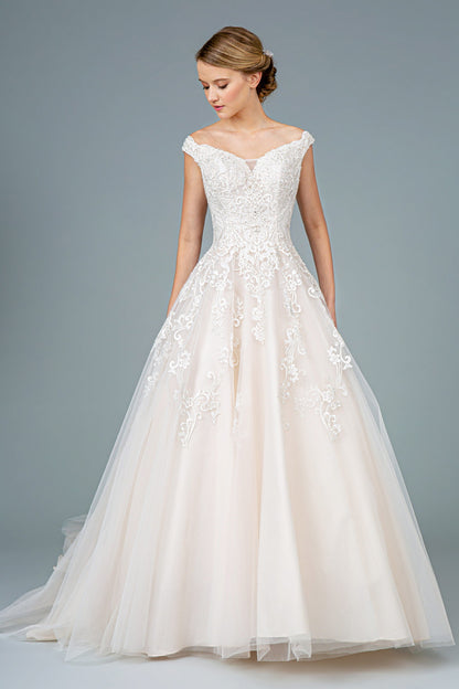 GL1800 GLS by Gloria - Embroidered Sweetheart A-Line Wedding Gown