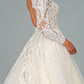 GLS by Gloria -GL1804 Embroidered Long Sleeve Bridal A-Line Gown