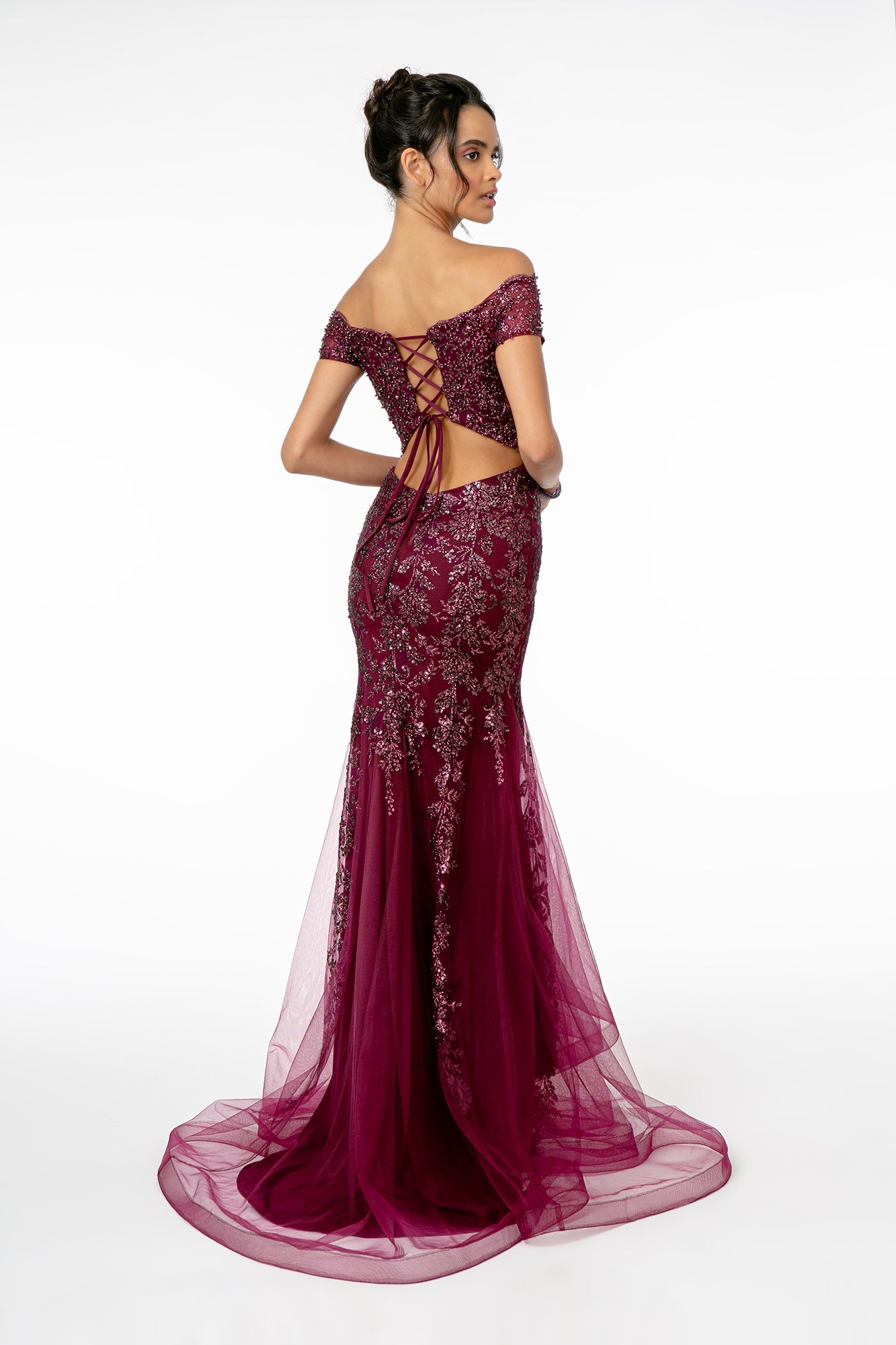 prom dress back cut out prom dress with open back Strapless Long Prom Dress with Cut Outs -parroquiadesanalbertomagno.com