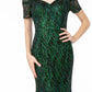 Elizabeth K - GL1846 - Tulle Cap Sleeve Mermaid Dress