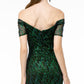 Elizabeth K - GL1846 - Tulle Cap Sleeve Mermaid Dress