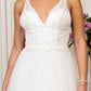 GL1901 Elizabeth K - Beads Embellished Bodice Glitter Mesh Bridal Gown
