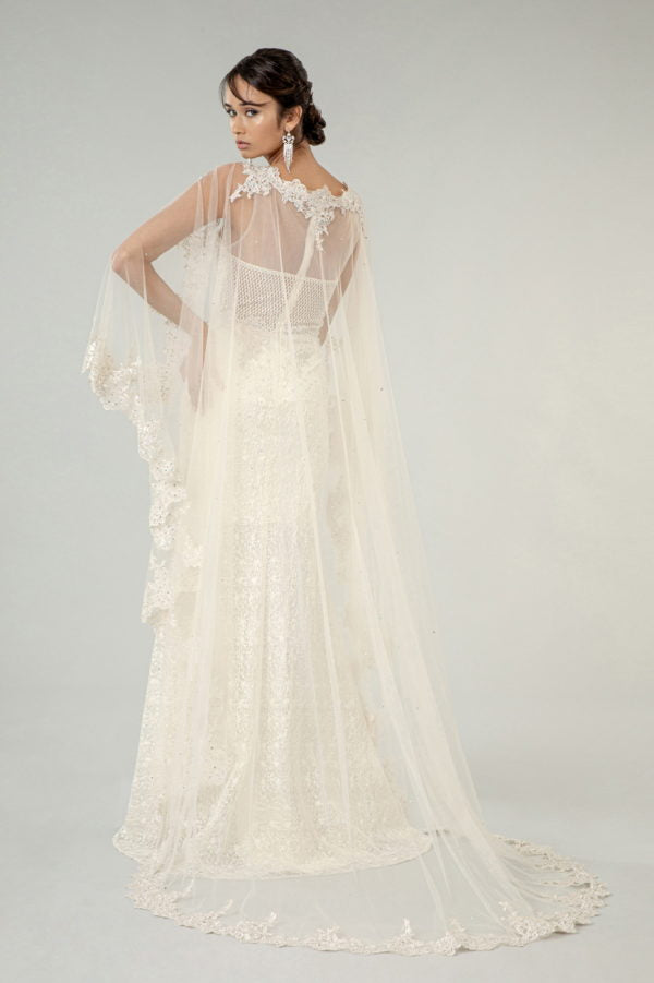 Elizabeth K - GL1918 - Illusion Sweethearted Embroidered Lace Bridal Gown