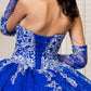 Elizabeth K - GL1943 - Mesh Long Sleeve Quinceanera Dress