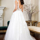 Elizabeth K - GL1950 - Embroidery Sequin V-Neck A-Line Bridal Gown
