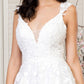 Elizabeth K - GL1950 - Embroidery Sequin V-Neck A-Line Bridal Gown