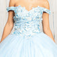 Elizabeth K - GL1960 - Embellished Off Shoulder Quinceanera Dress