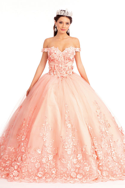 Elizabeth K - GL1960 - Embellished Off Shoulder Quinceanera Dress