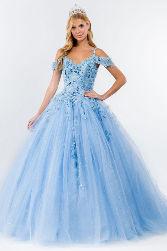 Elizabeth K - GL1969 - Mesh Sweetheart  Quinceanera Dress