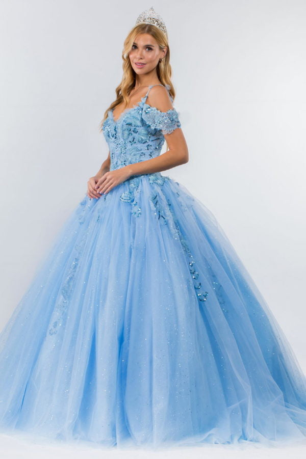 Elizabeth K - GL1969 - Mesh Sweetheart  Quinceanera Dress