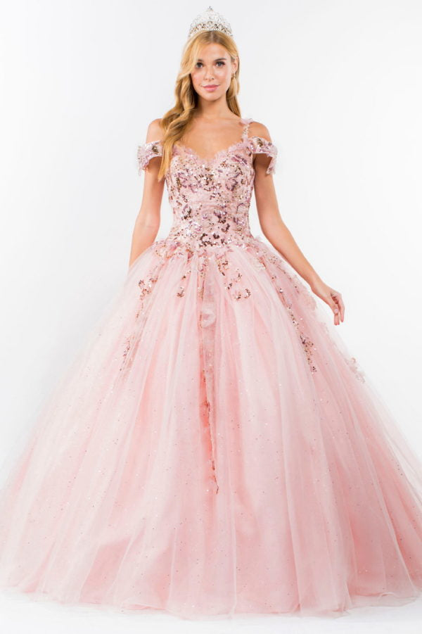 Elizabeth K - GL1969 - Mesh Sweetheart  Quinceanera Dress