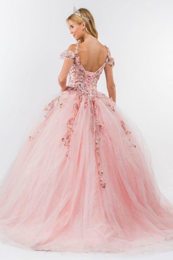 Elizabeth K - GL1969 - Mesh Sweetheart  Quinceanera Dress