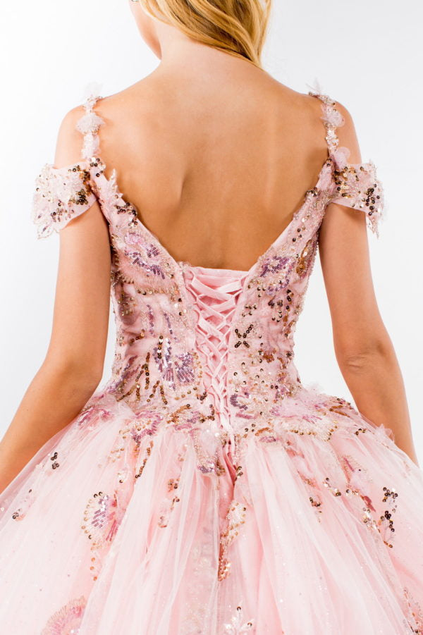 Elizabeth K - GL1969 - Mesh Sweetheart  Quinceanera Dress