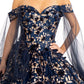 Elizabeth K - GL1970 - Glitter Mesh Cut-Away Shoulder Ballgown Quinceanera Dress