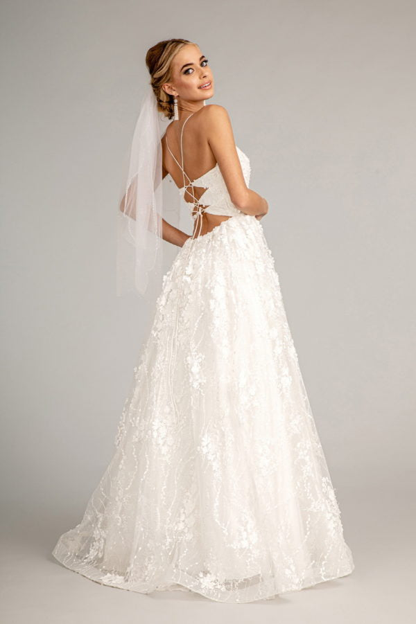 Elizabeth K - GL1985 - Floral Embroidered Sweetheart A-Line Bridal Gown