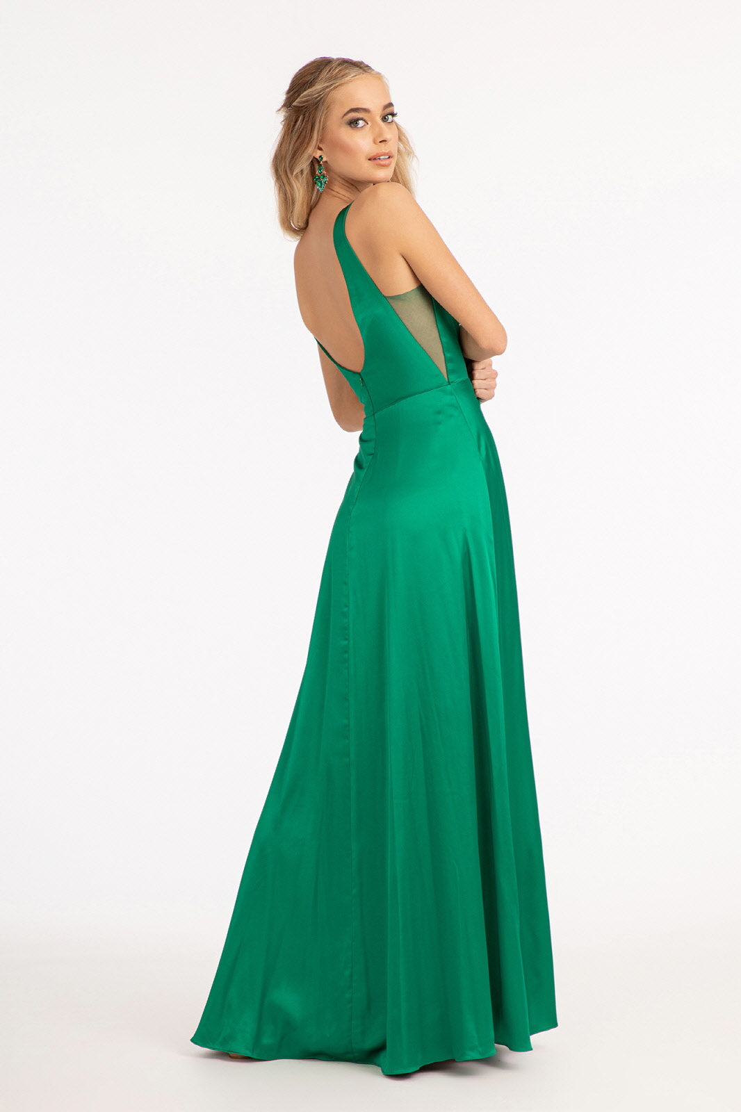 Satin A-Line Slit Gown by GL1992 by Elizabeth K-Special Occasion/Curves XL / Sienna