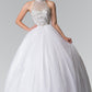 Elizabeth K - GL2206 - Mesh High Neck Quinceanera Dress