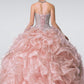 Elizabeth K - GL2209 - Embellished Ruffled Organza Quinceanera Dress
