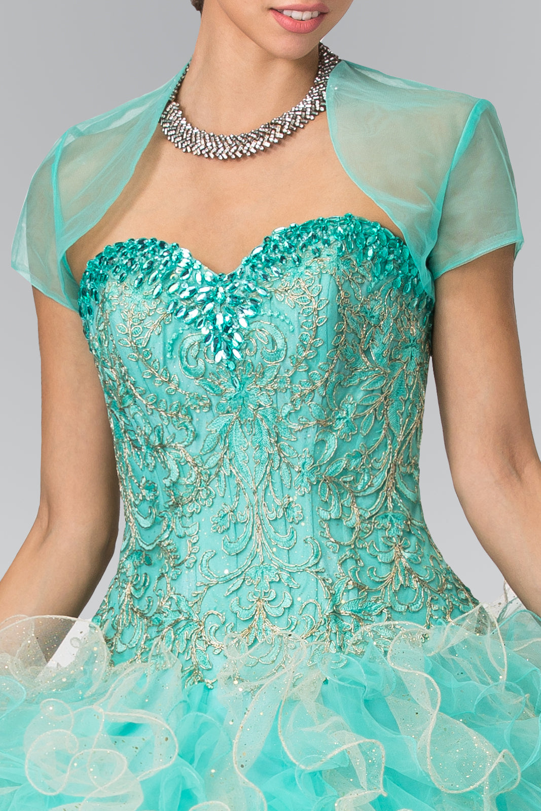 Elizabeth K - GL2210 - Embellished Strapless Quinceanera Dress