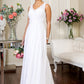 Embroidered Chiffon V-Neck Dress by Elizabeth K - GL2311 -Special Occasion/Curves