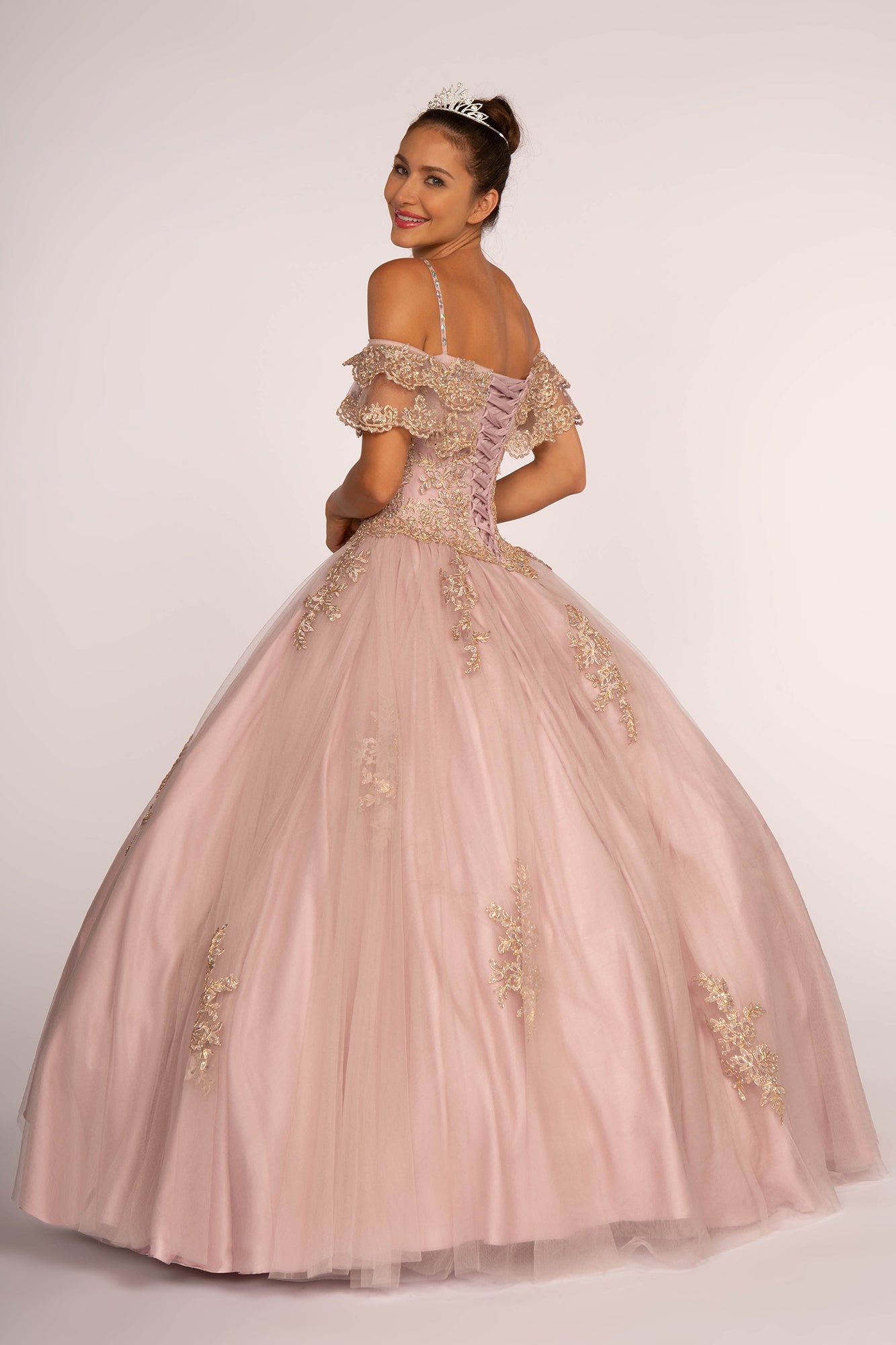Elizabeth K - GL2510 - Embellished Off-the-Shoulder Quinceanera Dress