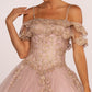 Elizabeth K - GL2510 - Embellished Off-the-Shoulder Quinceanera Dress