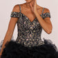 Elizabeth K - GL2516 - Embellished Cut-Away Shoulder Quinceanera Dress