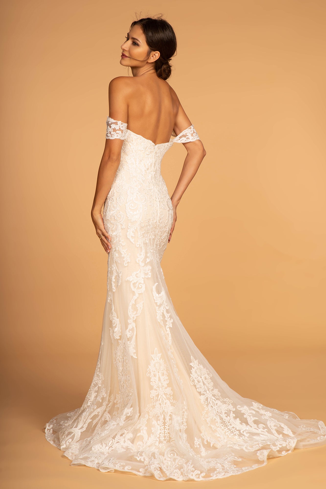 GL2591 GLS by Gloria - Sweethearted Embroidered Mermaid Bridal Gown