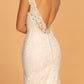 GL2595 GLS by Gloria - Embroidery V-Neck Mermaid Bridal Gown
