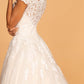 GL2596 GLS by Gloria - Boat-Neck Embroidered A-Line Bridal Gown