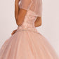 Elizabeth K - GL2600 - Illusion Sweetheart Glitter Quinceanera Dress
