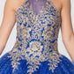 Elizabeth K - GL2805 - Embellished Halter Neck Jewel Quinceanera Dress