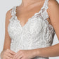 GL2815 GLS by Gloria - Embroidered Bodice V-Neck Mermaid Bridal Gown