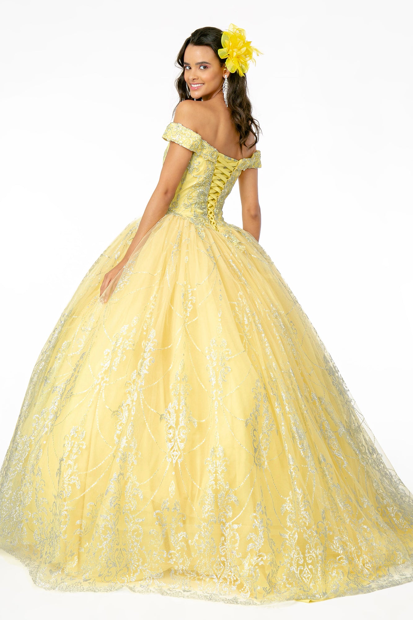 Elizabeth K - GL2910 - Mesh Off The Shoulder Quinceanera Dress