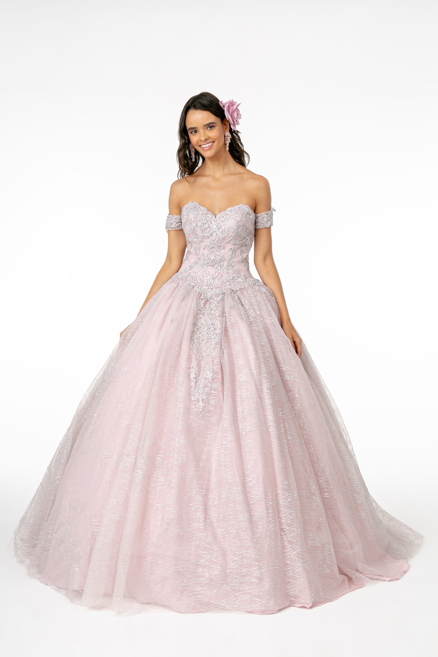 Elizabeth K - GL2914 - Mesh Sweetheart Neckline Quinceanera Dress