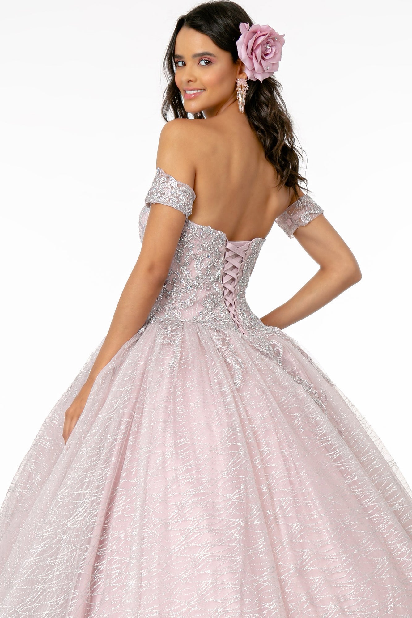 Elizabeth K - GL2914 - Mesh Sweetheart Neckline Quinceanera Dress