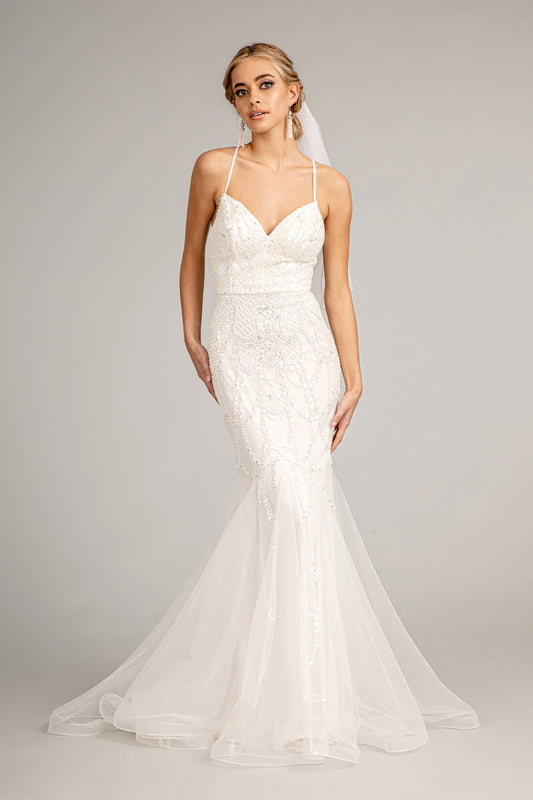 GL3009 GLS by Gloria - Sweetheart Embroidered Mermaid Bridal Gown