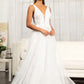 GL3012 GLS by Gloria - Flower Embroidered Mesh A-line Bridal Gown