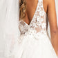 GL3012 GLS by Gloria - Flower Embroidered Mesh A-line Bridal Gown