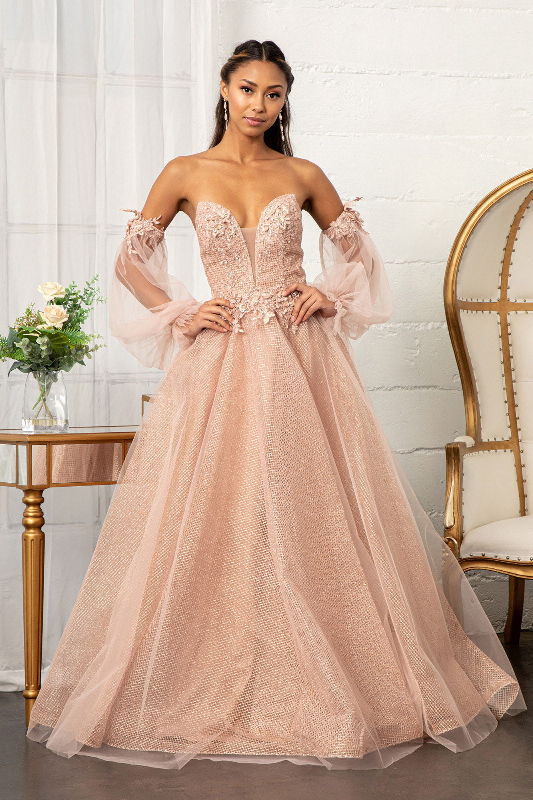 rose gold glitter wedding dress Rose Gold Sequin Mismatched Long Wedding Bridesmaid Dresses, WG415 – Wish  Gown main image 0