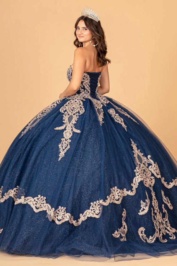 royal blue simple quince quinceanera dresses