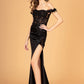 Off the Shoulder Sheer Bodice Mermaid Women Formal Dress by Elizabeth K - GL3082 - Special Occasion/Curves